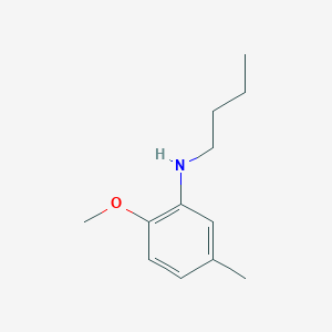 molecular formula C12H19NO B13257718 N-butyl-2-methoxy-5-methylaniline 