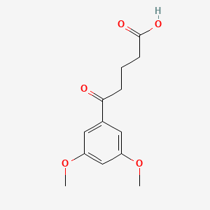 molecular formula C13H16O5 B1325774 5-(3,5-二甲氧基苯基)-5-氧代戊酸 CAS No. 898792-55-7