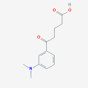 molecular formula C13H17NO3 B1325777 5-[3-(N,N-Dimethylamino)phenyl]-5-oxovaleric acid CAS No. 951888-99-6