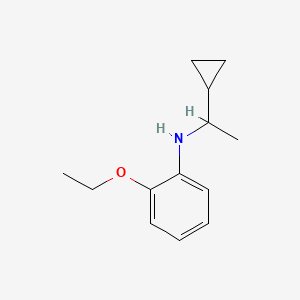 molecular formula C13H19NO B13257771 N-(1-cyclopropylethyl)-2-ethoxyaniline 
