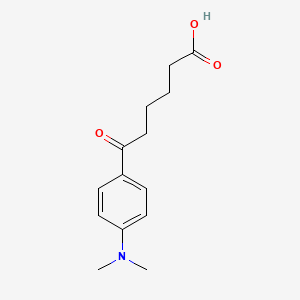 molecular formula C14H19NO3 B1325779 6-[4-(N,N-Dimethylamino)phenyl]-6-oxohexanoic acid CAS No. 951889-14-8