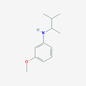 molecular formula C12H19NO B13257799 3-methoxy-N-(3-methylbutan-2-yl)aniline 