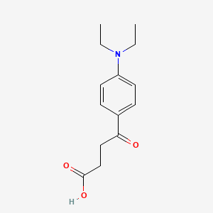 molecular formula C14H19NO3 B1325780 4-[4-(N,N-Diethylamino)phenyl]-4-oxobutyric acid CAS No. 951889-23-9