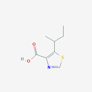 molecular formula C8H11NO2S B13257816 5-(Butan-2-yl)-1,3-thiazole-4-carboxylic acid 