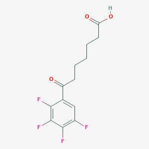 B1325782 7-(2,3,4,5-Tetrafluorophenyl)-7-oxoheptanoic acid CAS No. 951891-67-1