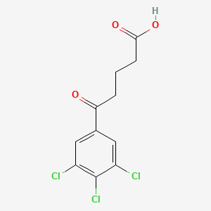 molecular formula C11H9Cl3O3 B1325783 5-(3,4,5-Trichlorophenyl)-5-oxovaleric acid CAS No. 951891-73-9