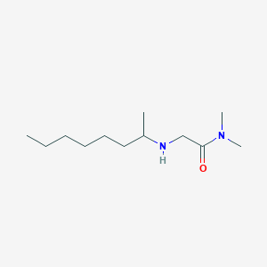 molecular formula C12H26N2O B13257855 N,N-Dimethyl-2-[(octan-2-yl)amino]acetamide 
