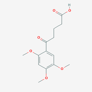 molecular formula C14H18O6 B1325786 5-(2,4,5-Trimethoxyphenyl)-5-oxovaleric acid CAS No. 92865-60-6