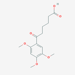 molecular formula C15H20O6 B1325787 6-(2,4,5-Trimethoxyphenyl)-6-oxohexanoic acid CAS No. 951891-94-4