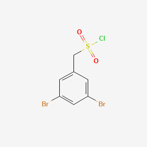 molecular formula C7H5Br2ClO2S B13257879 (3,5-Dibromophenyl)methanesulfonyl chloride 