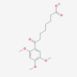 molecular formula C17H24O6 B1325789 8-(2,4,5-Trimethoxyphenyl)-8-oxooctanoic acid CAS No. 951892-00-5