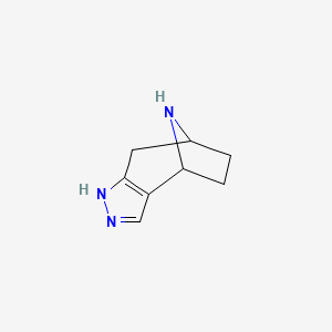 molecular formula C8H11N3 B13257891 4,5,11-Triazatricyclo[6.2.1.0,2,6]undeca-2(6),3-diene 