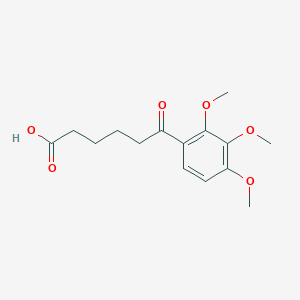 molecular formula C15H20O6 B1325790 6-(2,3,4-Trimethoxyphenyl)-6-oxohexanoic acid CAS No. 917591-97-0