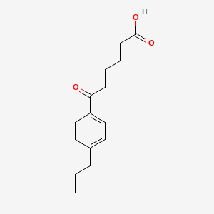 molecular formula C15H20O3 B1325791 6-(4-n-Propylphenyl)-6-oxohexanoic acid CAS No. 951892-18-5