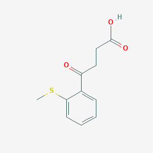 molecular formula C11H12O3S B1325792 4-[2-(Methylthio)phenyl]-4-oxobutyric acid CAS No. 951892-30-1