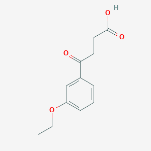 molecular formula C12H14O4 B1325793 4-(3-Ethoxyphenyl)-4-oxobutyric acid CAS No. 905592-33-8