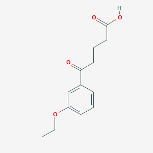 molecular formula C13H16O4 B1325794 5-(3-Ethoxyphenyl)-5-oxovaleric acid CAS No. 951892-34-5