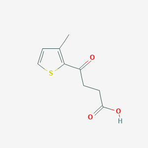 molecular formula C9H10O3S B1325795 4-(3-Methyl-2-thienyl)-4-oxobutyric acid CAS No. 39712-64-6