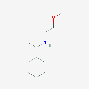 molecular formula C11H23NO B13257954 (1-Cyclohexylethyl)(2-methoxyethyl)amine 