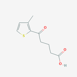 molecular formula C10H12O3S B1325796 5-(3-Methyl-2-thienyl)-5-oxovaleric acid CAS No. 951892-38-9