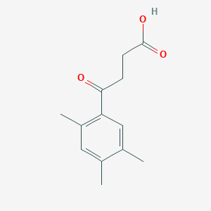 molecular formula C13H16O3 B1325798 4-(2,4,5-Trimethylphenyl)-4-oxobutyric acid CAS No. 89080-36-4