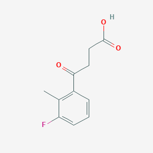 molecular formula C11H11FO3 B1325800 4-(3-氟-2-甲基苯基)-4-氧代丁酸 CAS No. 951892-59-4