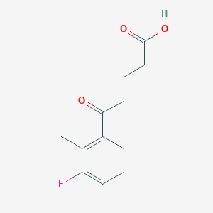 molecular formula C12H13FO3 B1325801 5-(3-Fluoro-2-methylphenyl)-5-oxovaleric acid CAS No. 951892-62-9