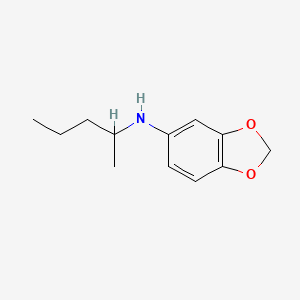 molecular formula C12H17NO2 B13258011 n-(Pentan-2-yl)benzo[d][1,3]dioxol-5-amine 