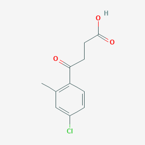 molecular formula C11H11ClO3 B1325802 4-(4-Chloro-2-methylphenyl)-4-oxobutyric acid CAS No. 91193-36-1