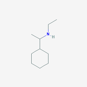 molecular formula C10H21N B13258026 (1-Cyclohexylethyl)(ethyl)amine 