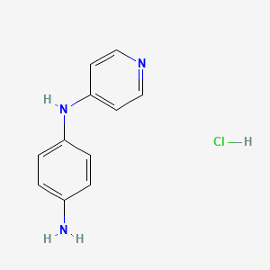 molecular formula C11H12ClN3 B13258098 N1-(pyridin-4-yl)benzene-1,4-diamine hydrochloride 