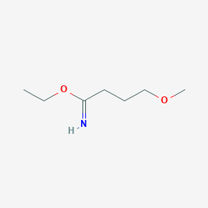 molecular formula C7H15NO2 B13258107 Ethyl 4-methoxybutanimidate 