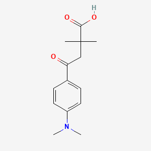 molecular formula C14H19NO3 B1325812 2,2-Dimethyl-4-[4-(N,N-dimethylamino)phenyl]-4-oxobutyric acid CAS No. 951893-01-9