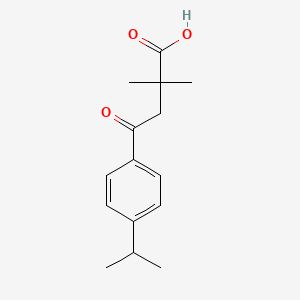 molecular formula C15H20O3 B1325816 2,2-Dimethyl-4-(4-isopropylphenyl)-4-oxobutyric acid CAS No. 951893-22-4