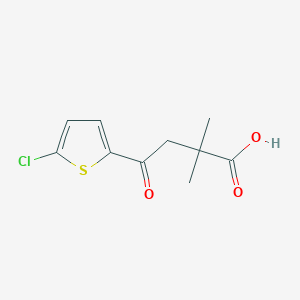 molecular formula C10H11ClO3S B1325831 4-(5-Chloro-2-thienyl)-2,2-dimethyl-4-oxobutyric acid CAS No. 951893-98-4