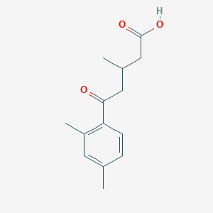 B1325837 5-(2,4-Dimethylphenyl)-3-methyl-5-oxovaleric acid CAS No. 92864-22-7