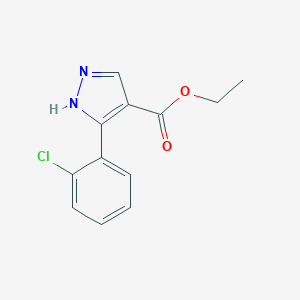 molecular formula C12H11ClN2O2 B132584 ethyl 5-(2-chlorophenyl)-1H-pyrazole-4-carboxylate CAS No. 149740-12-5