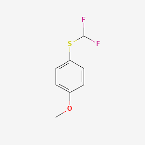 molecular formula C8H8F2OS B13258465 4-Methoxyphenyl(difluoromethyl) sulfide 