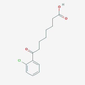 molecular formula C14H17ClO3 B1325852 8-(2-Chlorophenyl)-8-oxooctanoic acid CAS No. 898792-65-9