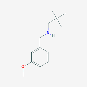 molecular formula C13H21NO B13258568 (2,2-Dimethylpropyl)[(3-methoxyphenyl)methyl]amine 