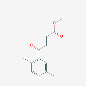 molecular formula C14H18O3 B1325860 4-(2,5-二甲基苯基)-4-氧代丁酸乙酯 CAS No. 30005-21-1