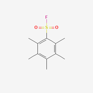 molecular formula C11H15FO2S B13258668 Pentamethylbenzene-1-sulfonyl fluoride 