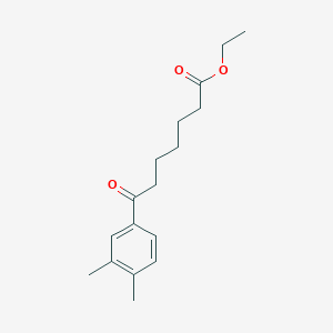 Ethyl 7-(3,4-dimethylphenyl)-7-oxoheptanoate