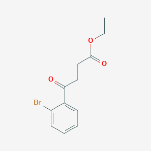 molecular formula C12H13BrO3 B1325874 Ethyl 4-(2-bromophenyl)-4-oxobutyrate CAS No. 898751-18-3