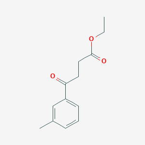 molecular formula C13H16O3 B1325882 Ethyl 4-(3-methylphenyl)-4-oxobutyrate CAS No. 73931-65-4