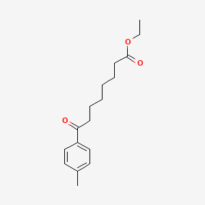 molecular formula C17H24O3 B1325887 Ethyl 8-(4-methylphenyl)-8-oxooctanoate CAS No. 898751-62-7