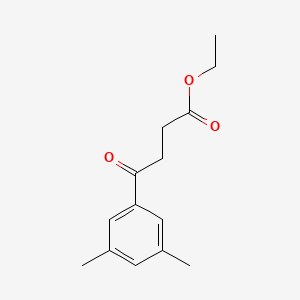 molecular formula C14H18O3 B1325889 Ethyl 4-(3,5-dimethylphenyl)-4-oxobutyrate CAS No. 898751-69-4