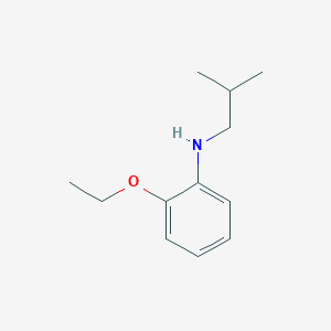 molecular formula C12H19NO B13258921 2-Ethoxy-N-(2-methylpropyl)aniline 