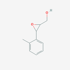 molecular formula C10H12O2 B13258923 [3-(2-Methylphenyl)oxiran-2-yl]methanol 
