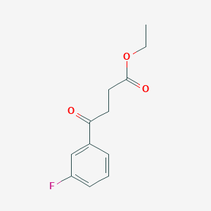 molecular formula C12H13FO3 B1325901 4-(3-氟苯基)-4-氧代丁酸乙酯 CAS No. 898752-08-4